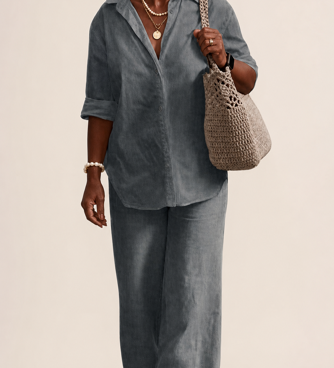 Kehinde | Elegantti rento kaksiosainen asu