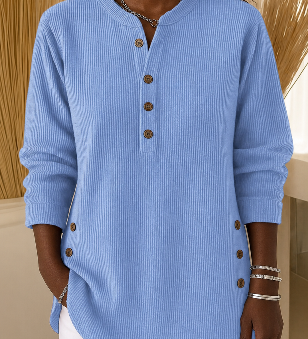 Neva | Henley-tunika napeilla