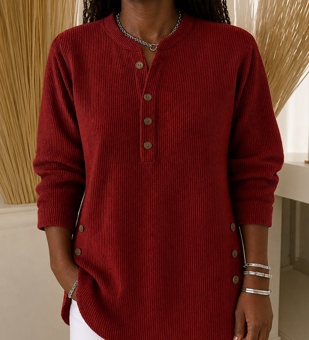 Neva | Henley-tunika napeilla