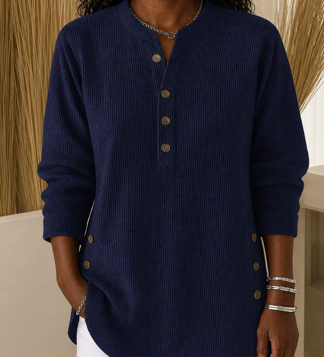 Neva | Henley-tunika napeilla