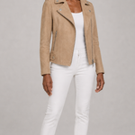 Bessie | Lyhyt vetoketjullinen biker-takki