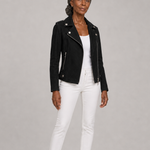 Bessie | Lyhyt vetoketjullinen biker-takki