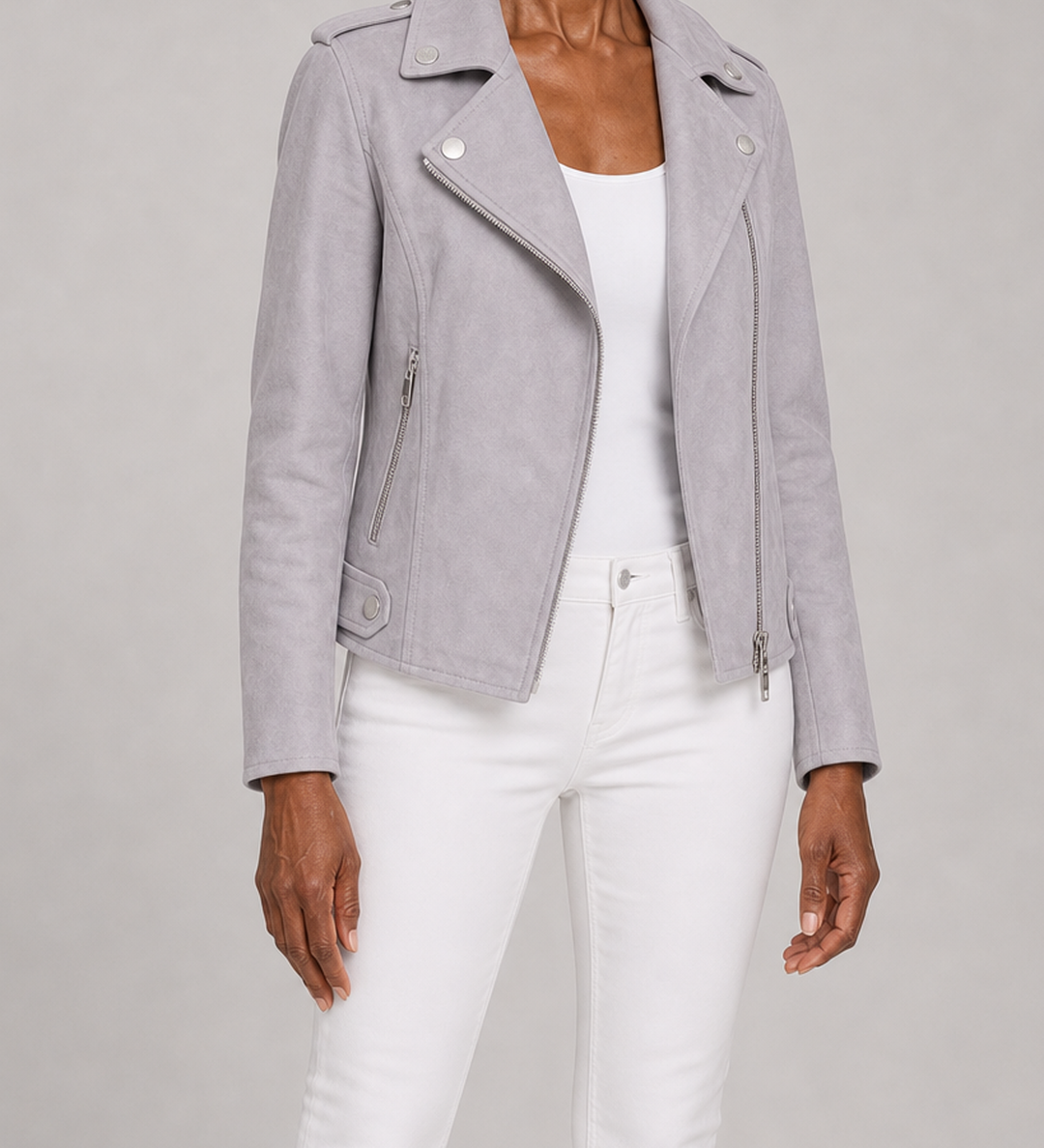 Bessie | Lyhyt vetoketjullinen biker-takki