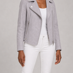Bessie | Lyhyt vetoketjullinen biker-takki