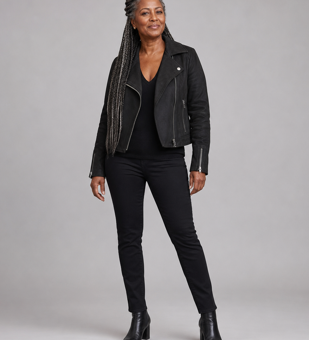 Claudia | Vetoketjullinen biker-takki