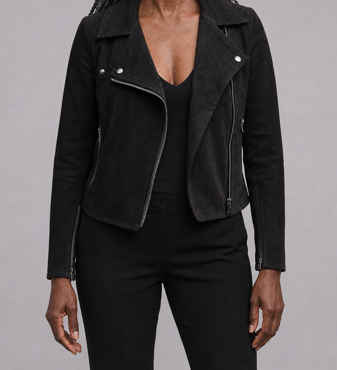 Claudia | Vetoketjullinen biker-takki