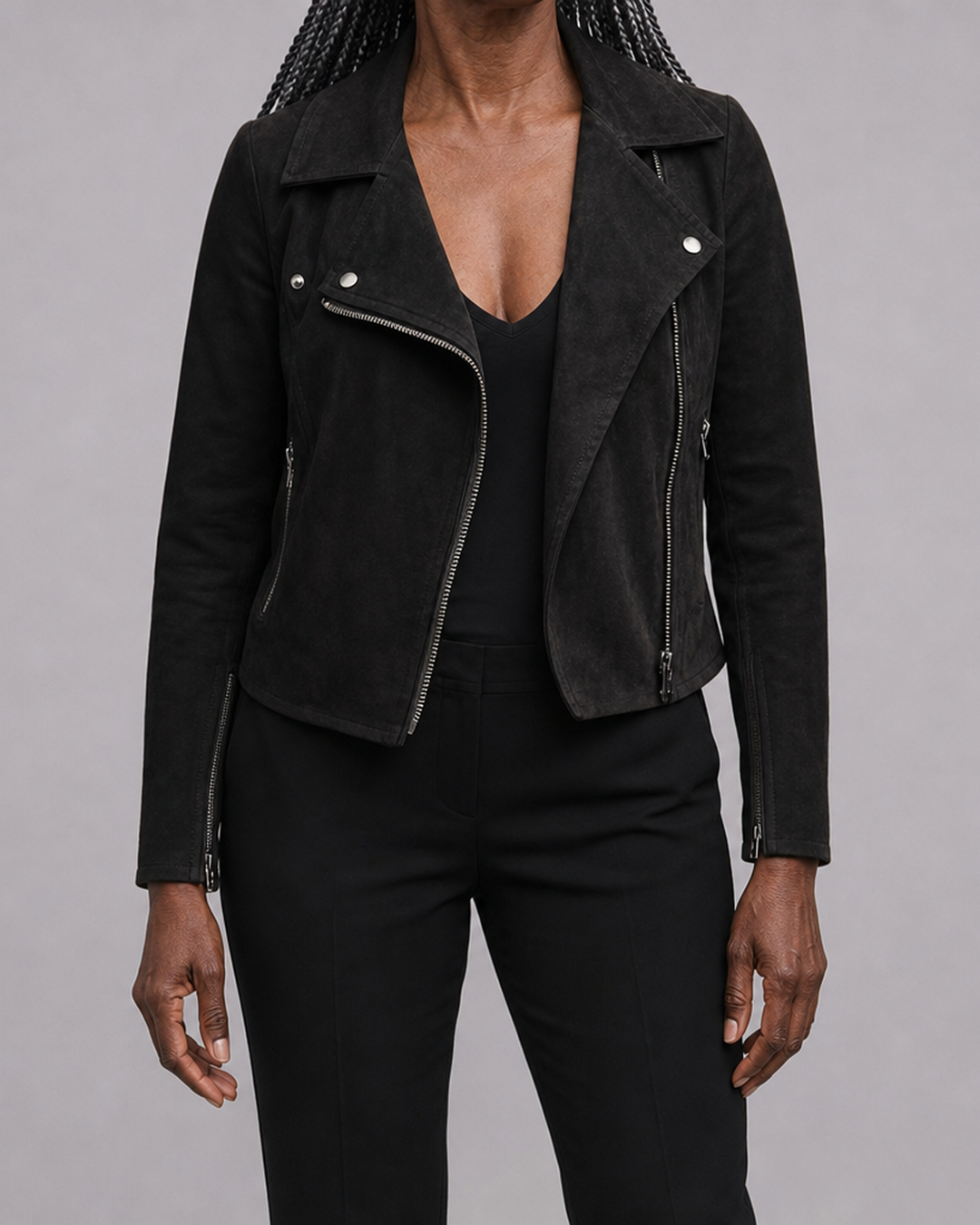 Claudia | Vetoketjullinen biker-takki