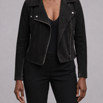 Claudia | Vetoketjullinen biker-takki