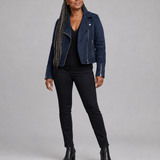 Claudia | Vetoketjullinen biker-takki
