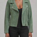 Claudia | Vetoketjullinen biker-takki