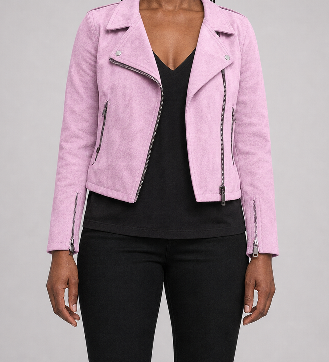 Claudia | Vetoketjullinen biker-takki