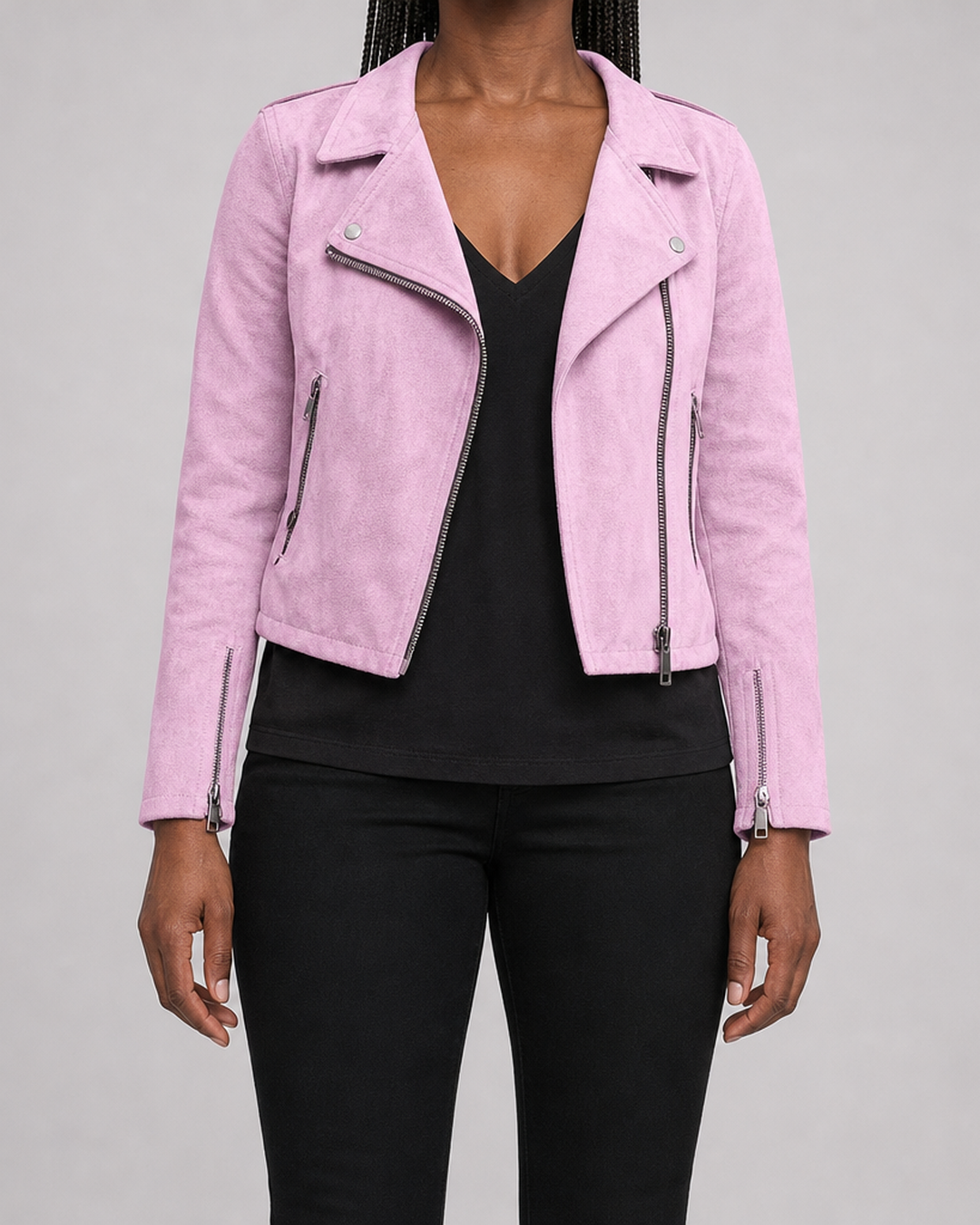Claudia | Vetoketjullinen biker-takki