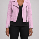 Claudia | Vetoketjullinen biker-takki