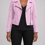 Claudia | Vetoketjullinen biker-takki