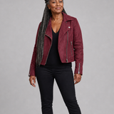 Claudia | Vetoketjullinen biker-takki