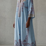 Ondine | Vintage-henkinen kirjailtu kaftaanimekko