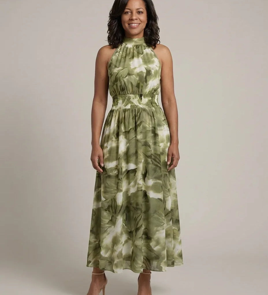 Willow | Rypytetty niskanauhallinen midimekko