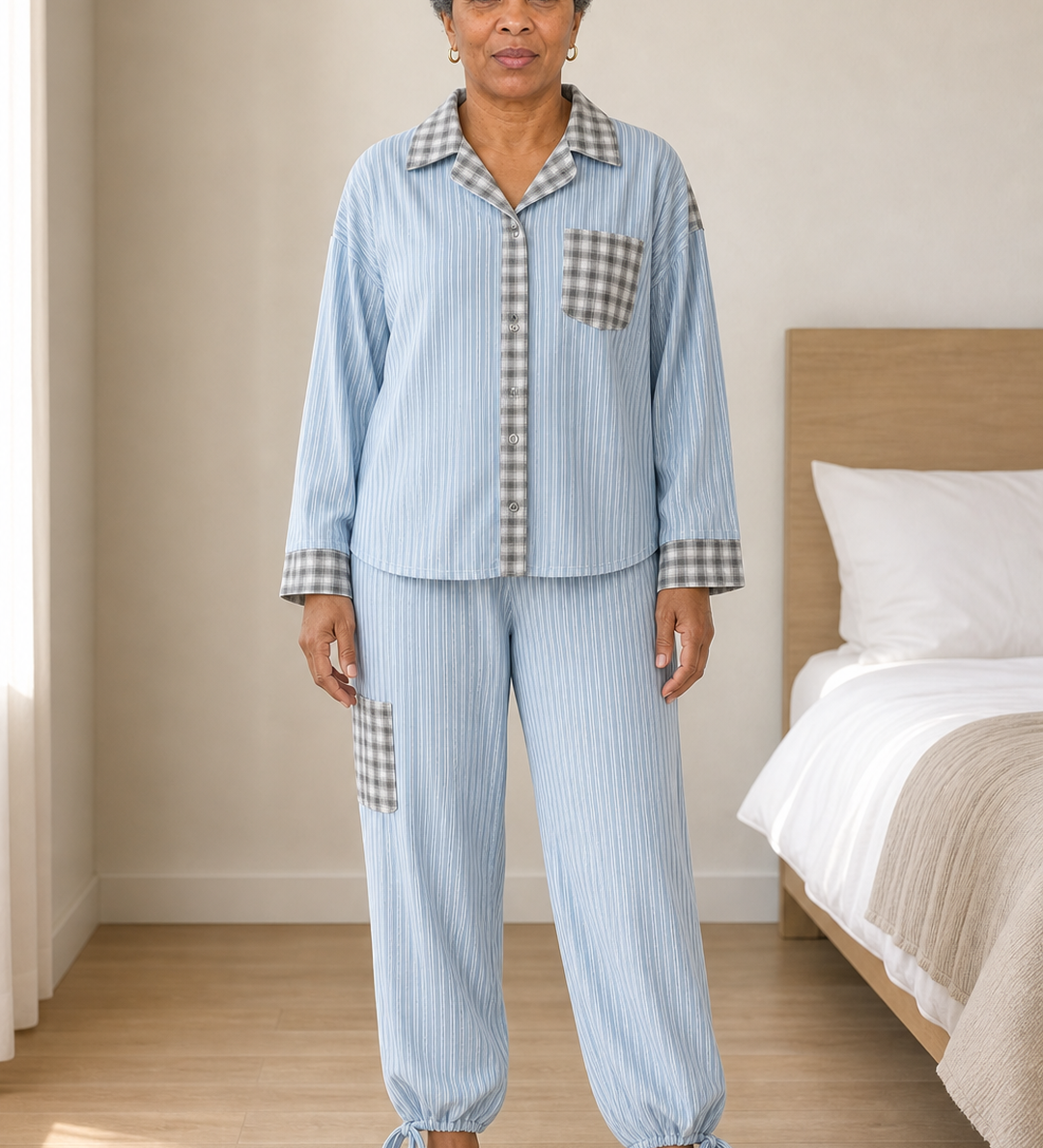 Harriet | Raidallinen pyjamasetti