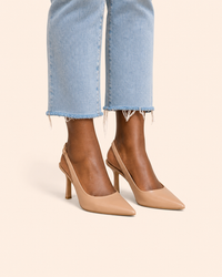 Beige nahka