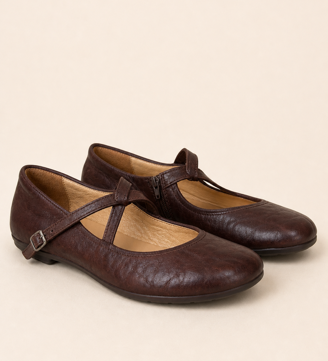 Lena | Pyöreäkärkinen retro Mary Jane -loafer