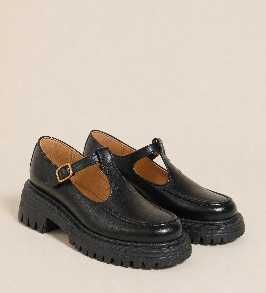 Frances | Pyöreäkärkinen Mary Jane -platform-loafer