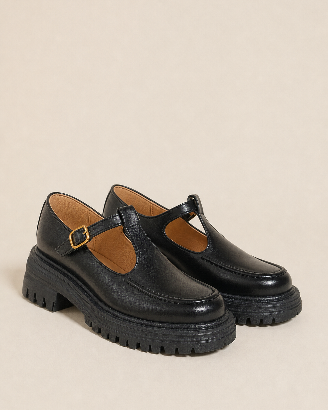 Frances | Pyöreäkärkinen Mary Jane -platform-loafer