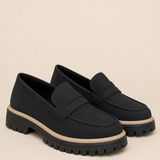 Dot | Harjattu paksupohjainen platform-loafer