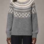 Ida | Sininen vintage fair isle -neulepusero