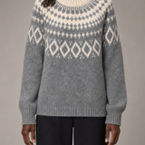 Ida | Sininen vintage fair isle -neulepusero