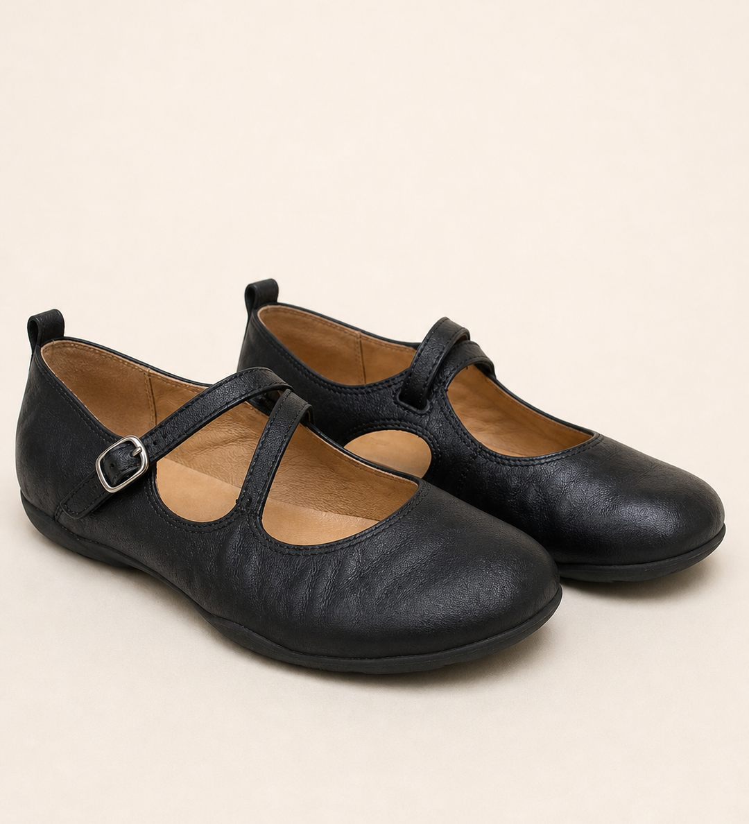 Lena | Pyöreäkärkinen retro Mary Jane -loafer