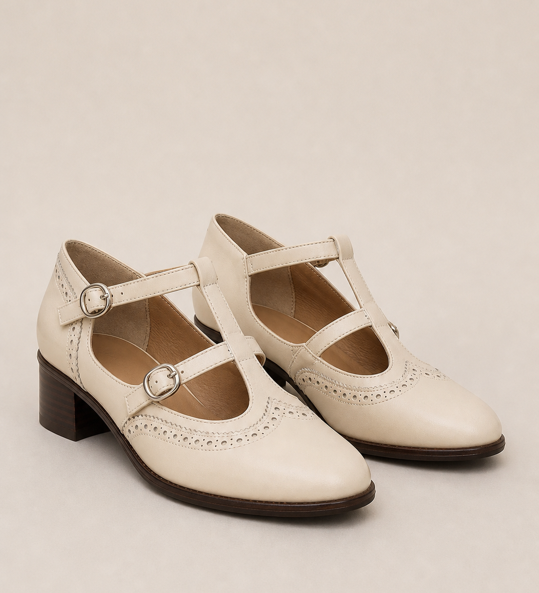 Leanne | Nahkaiset brogue-remmikengät