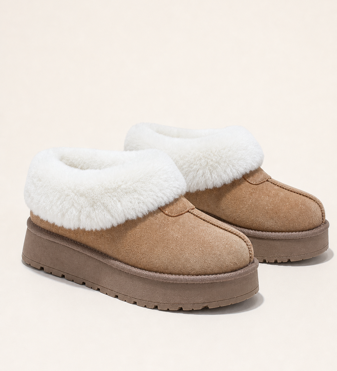 Winnie | Pehmustettu fleecevuorattu platform-lumisaapas