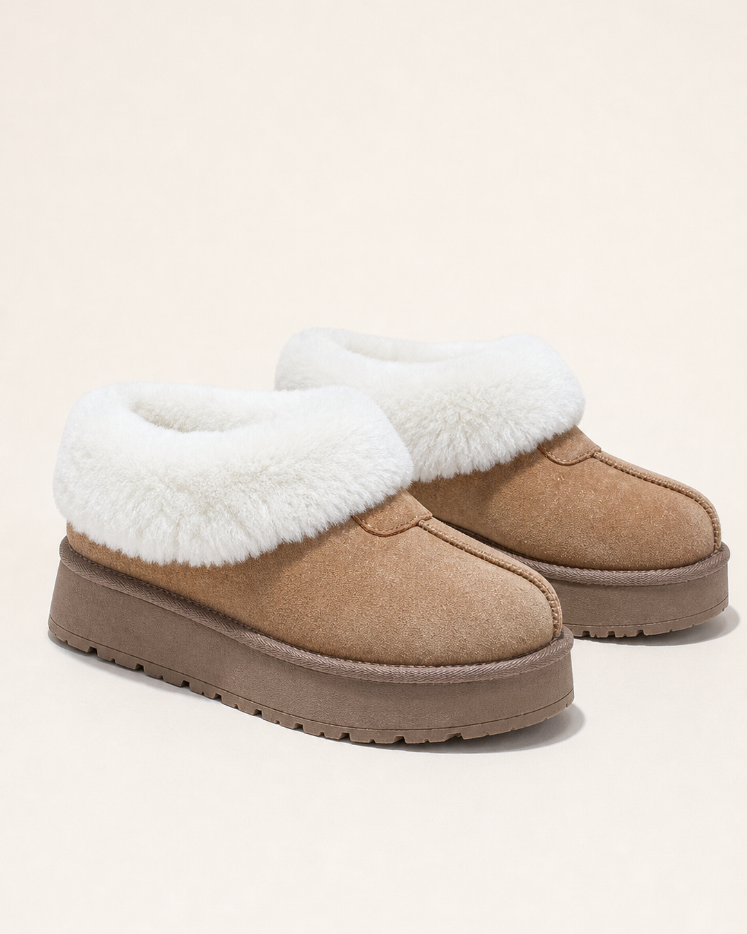 Winnie | Pehmustettu fleecevuorattu platform-lumisaapas