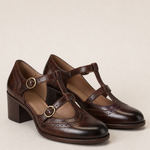 Leanne | Nahkaiset brogue-remmikengät