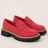 Dot | Harjattu paksupohjainen platform-loafer