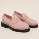 Dot | Harjattu paksupohjainen platform-loafer