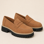 Dot | Harjattu paksupohjainen platform-loafer