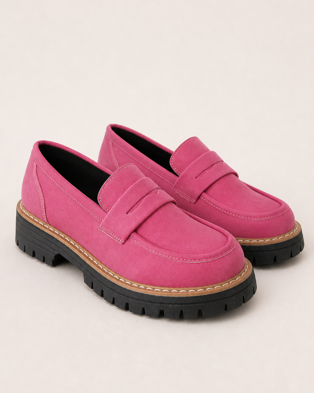 Dot | Harjattu paksupohjainen platform-loafer