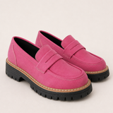Dot | Harjattu paksupohjainen platform-loafer