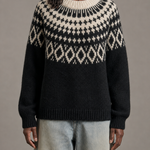 Sylvia | Harmaa vintage fair isle -neulepusero