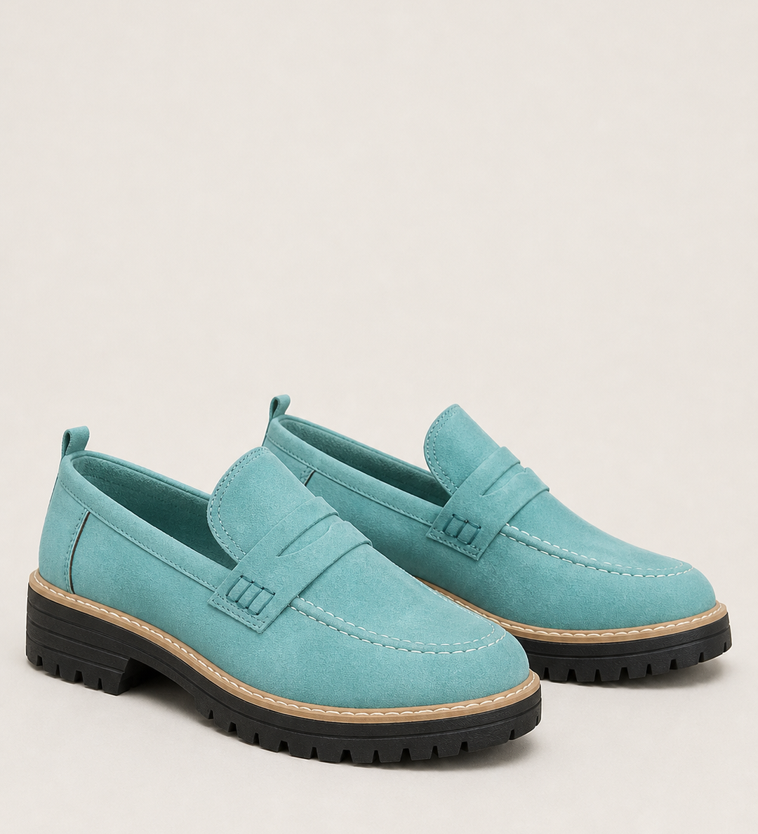 Dot | Harjattu paksupohjainen platform-loafer