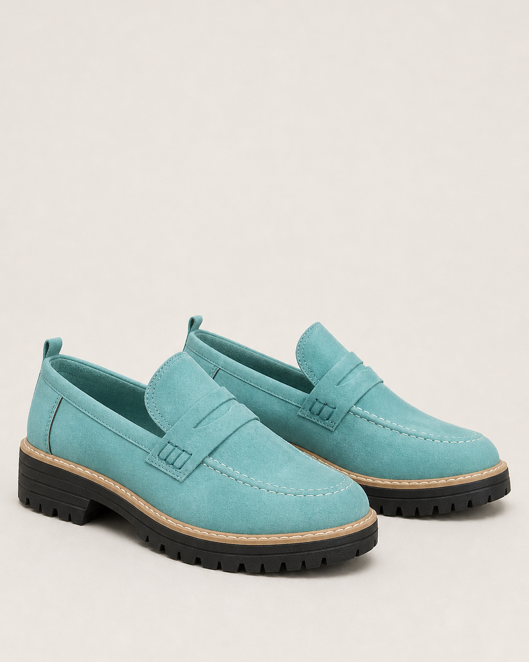 Dot | Harjattu paksupohjainen platform-loafer