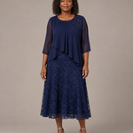 Lace | Morsiamen äidin sifonkimekko pitsikerroksella