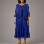 Lace | Morsiamen äidin sifonkimekko pitsikerroksella