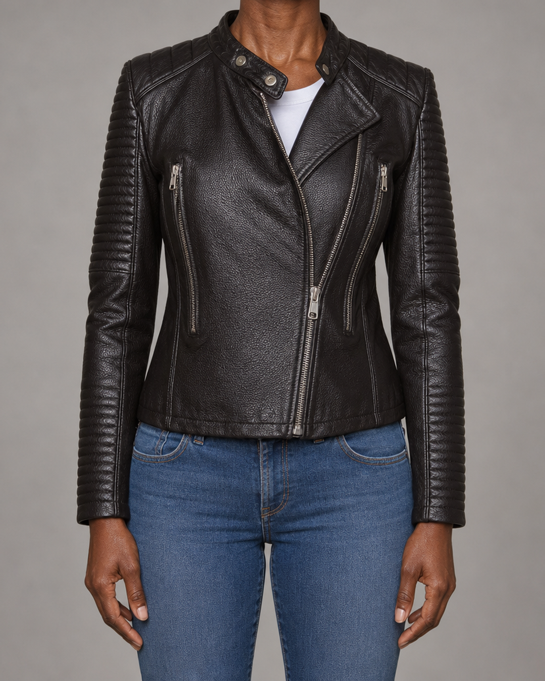 Inez | Biker-tyylinen vetoketjutakki