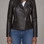 Inez | Biker-tyylinen vetoketjutakki