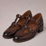 Leanne | Nahkaiset brogue-remmikengät