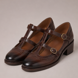 Leanne | Nahkaiset brogue-remmikengät