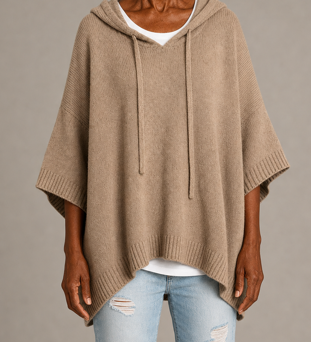 Janice | Taupe-ponchoneule