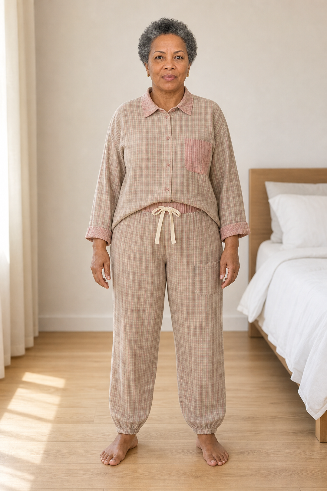 Margot | Ruudullinen pyjamasetti